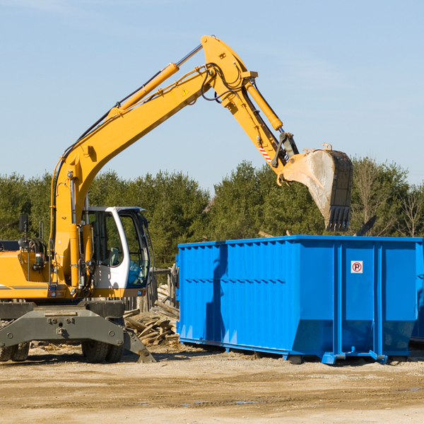 is there a minimum or maximum amount of waste i can put in a residential dumpster in East End